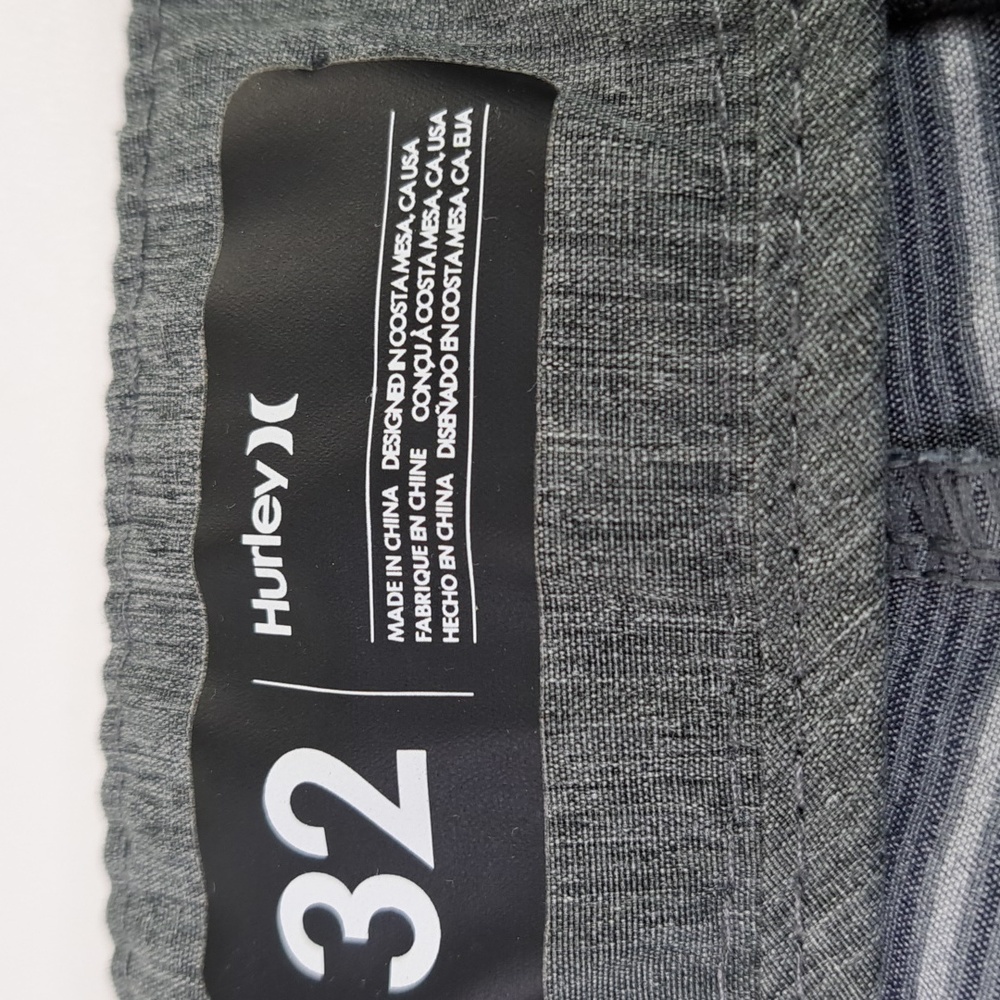 Hurley)( Striped Phantom Hybrid Shorts Men's Size 32 - Picture 8 of 12